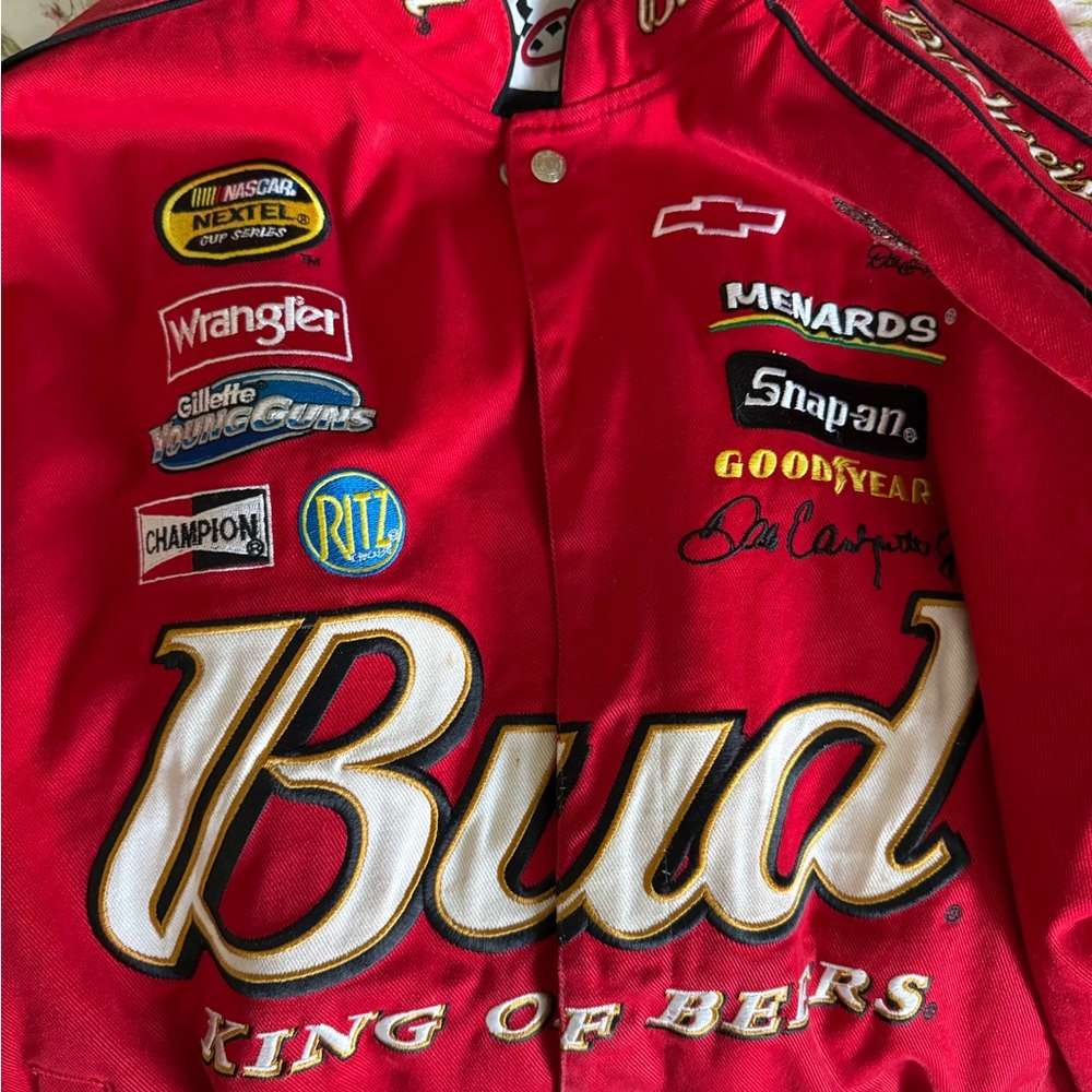 Vintage Dale Earnhardt Jr Budweiser Racing Jacket - Chase Authentics